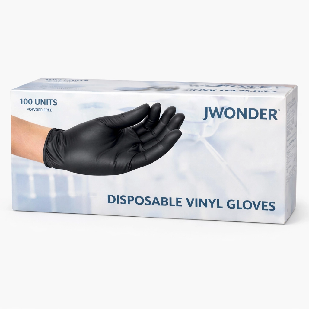 Guantes de Vinyl Negro Desechables