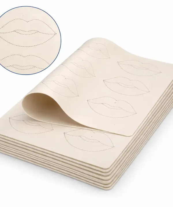 Piel sintética labios