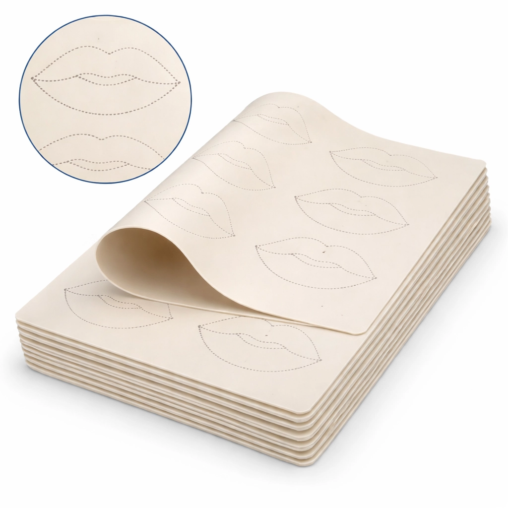 Piel sintética labios